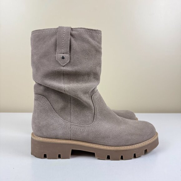 Like New White Moutain Suede Glean Lug Sole Mid Calf Boots - Picture 2 of 11